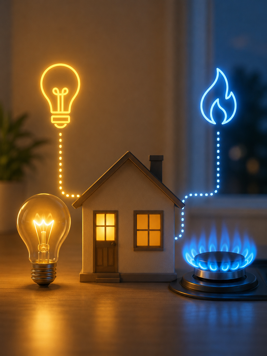 factura de la luz y el gas de particulares