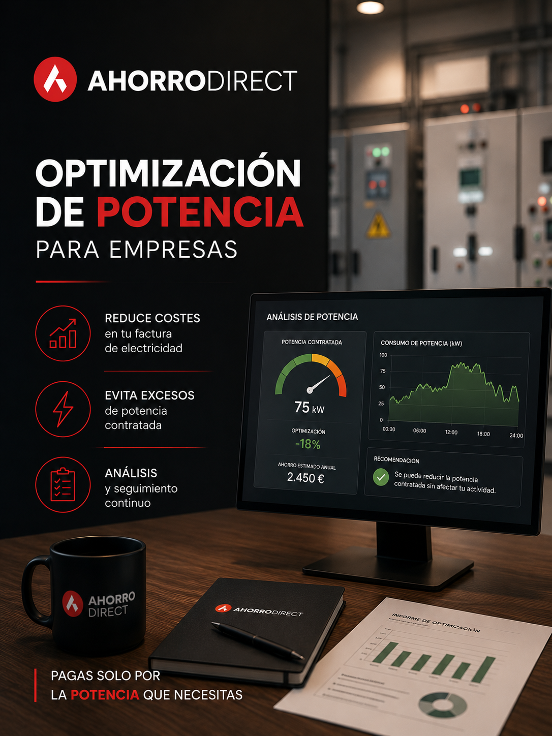 Optimización de potencia para empresas