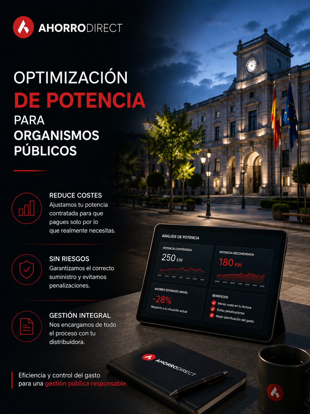 Optimización de potencia para organismos públicos